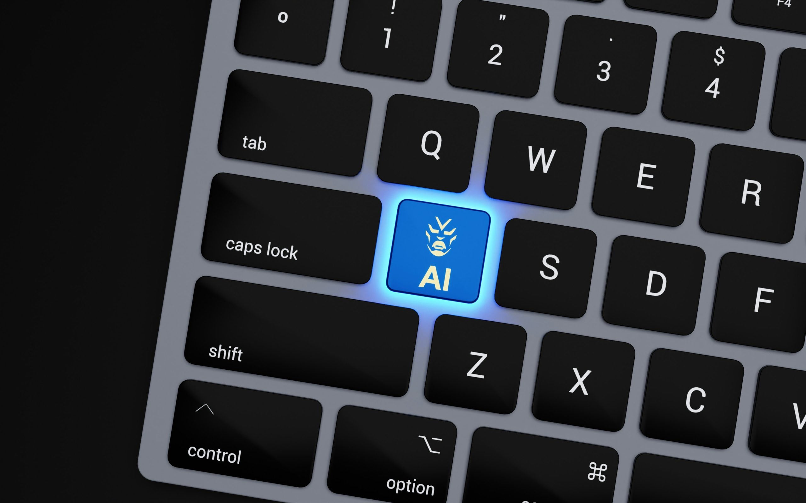 boliviainteligente-DEci5GH0r0k-unsplash Ai symbol on keyboard