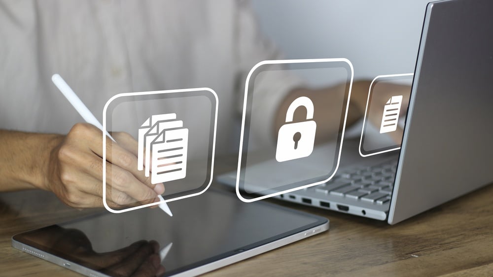 DataProtectionAndCybersecurityConceptFeaturingAProfessionalUsingA network security